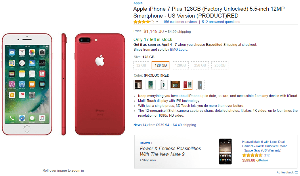 mua-iphone-7-plus-red-tren-amazon-ship-ve-viet-nam Cách mua hàng amazon dễ dàng chuyên nghiệp