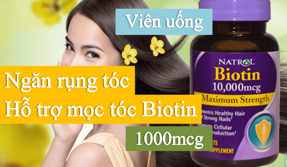 vien-uong-ngan-rung-toc-ho-tro-moc-toc-biotin-1000mcg viên uống ngăn rụng tóc, hỗ trợ mọc tóc Biotin 1000mcg