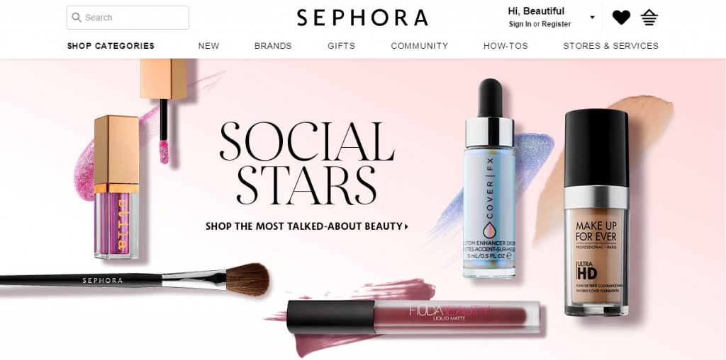 Chiến lược tiếp thị trực tuyến của Sephora - trải nghiệm người dùng