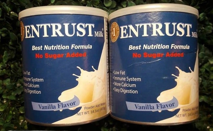 sua-Entrust-Milk-2 Sữa bột Entrust không đường hương vanilla của Mỹ
