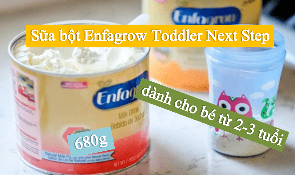 sua-bot-enfagrow-toddler-next-step Sữa bột Enfagrow Toddler Next Step số 3, 680g của Mỹ dành cho trẻ từ 1-3  tuổi
