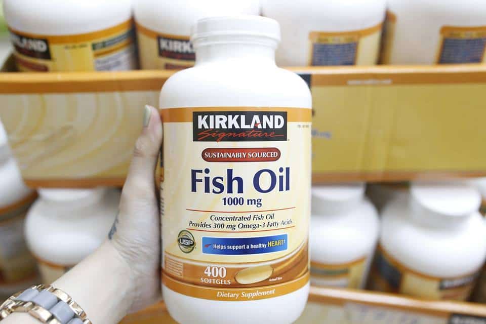 Omega-3-Fish-Oil-1000mg-Kirkland-1 Dầu cá Fish oil hãng Kirkland Signature 1000 mg 400 viên của Mỹ
