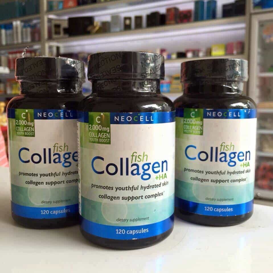 fish-collagen-neocell-side-bare-2 Viên uống chống lão hóa Fish Collagen + HA 120 viên của Mỹ