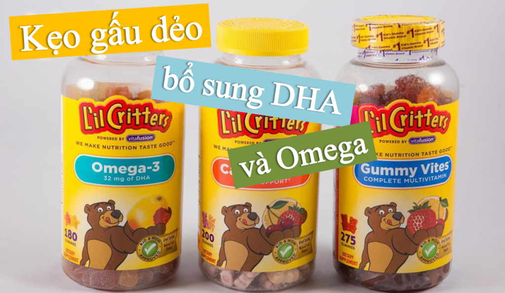 keo-gau-deo-bo-sung-dha-va-omega-3-1024x594 Kẹo gấu dẻo Omega-3 bổ sung DHA Gummy Fish hộp 180 viên của Mỹ