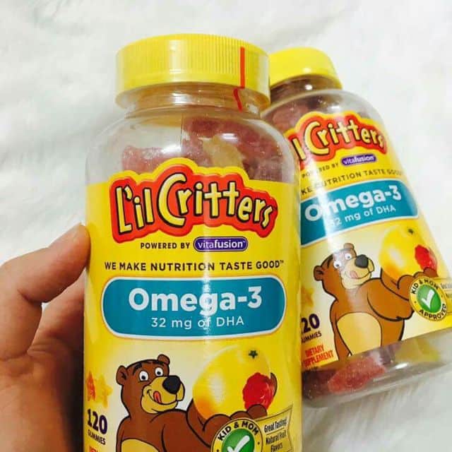 lil-critters-omega-3-plus-dha-gummy-fish-1498803773-1-2982323-1498803773 Kẹo gấu dẻo Omega-3 bổ sung DHA Gummy Fish hộp 180 viên của Mỹ