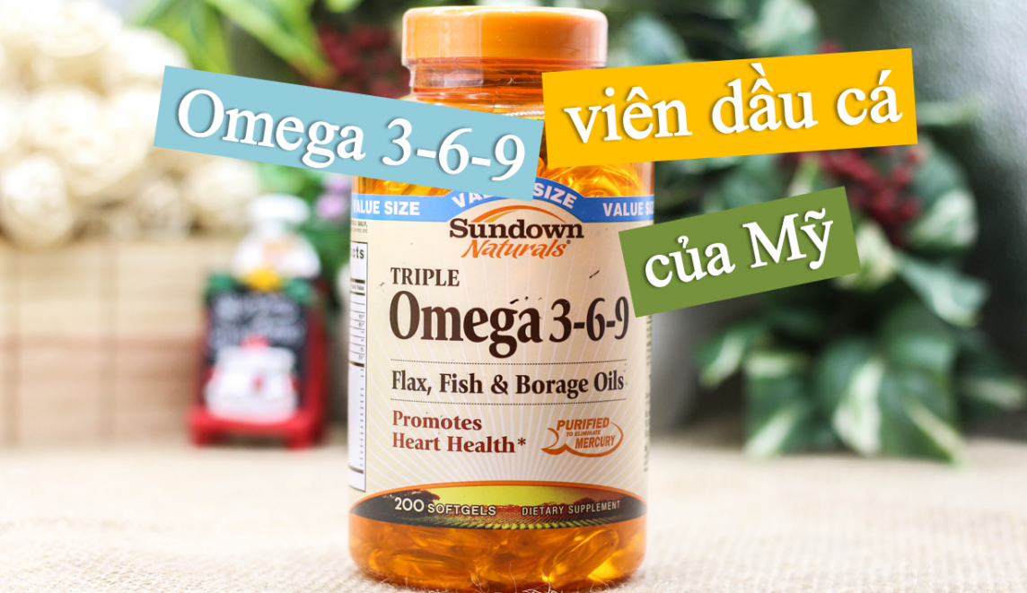 Viên dầu cá Omega 369 Sundown Naturals 200 viên của Mỹ