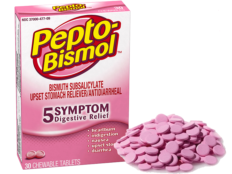 vien-uong-tri-cac-trieu-chung-lien-quan-da-day-pepto-bismol-1 Thuốc trị đau dạ dày Pepto-Bismol 48 viên của Mỹ