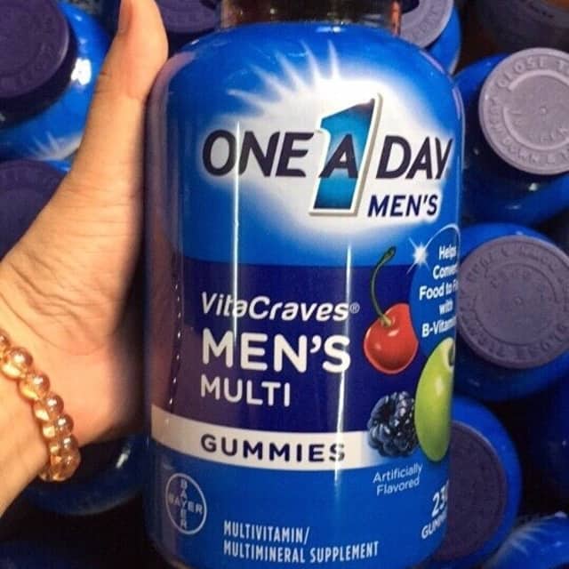 4ac80170-2955-11e7-982c-61b92fab7de9 Kẹo Vitamin One A Day Men’s Vitacraves Gummies 230 viên của Mỹ