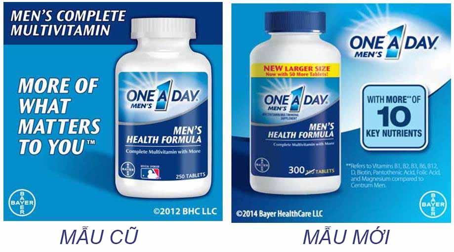 one_a_day_mens_hang_bayer_lo_300_vien_vitamin_tong_hop_cho_nam_gioi_duoi_50_tuoi_1 Vitamin tổng hợp One A Day Men’s 50+ 200 viên của Mỹ