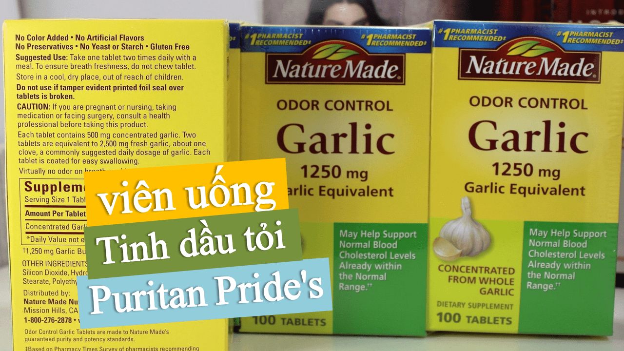 Tinh Dầu Tỏi Nature Made Odor Control Garlic 1250mg 100 viên