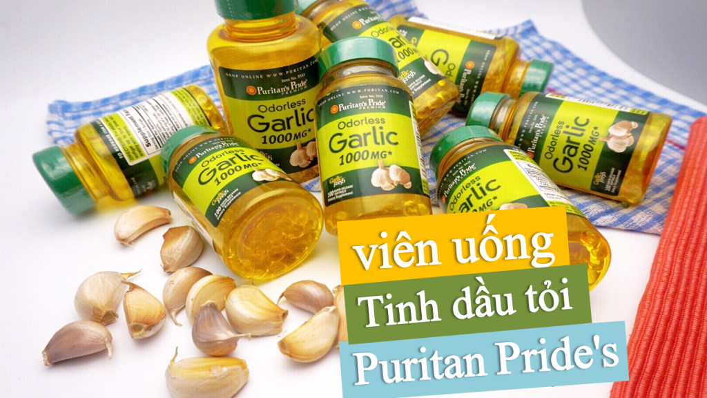vien-uong-tinh-dau-toi-puritan-prides-garlic-1-1024x576 Tinh dầu tỏi Odorless Garlic Puritan’s Pride 1000mg của Mỹ