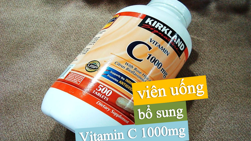 vien-uong-vitamin-c-1000mg-kirkland-1024x576 Viên Uống Vitamin C 500mg Kirkland Signature 500 Viên của Mỹ