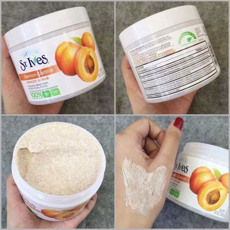 6bc685 Kem tẩy da chết St Ives Blemish Control Apricot Scrub 283g của Mỹ