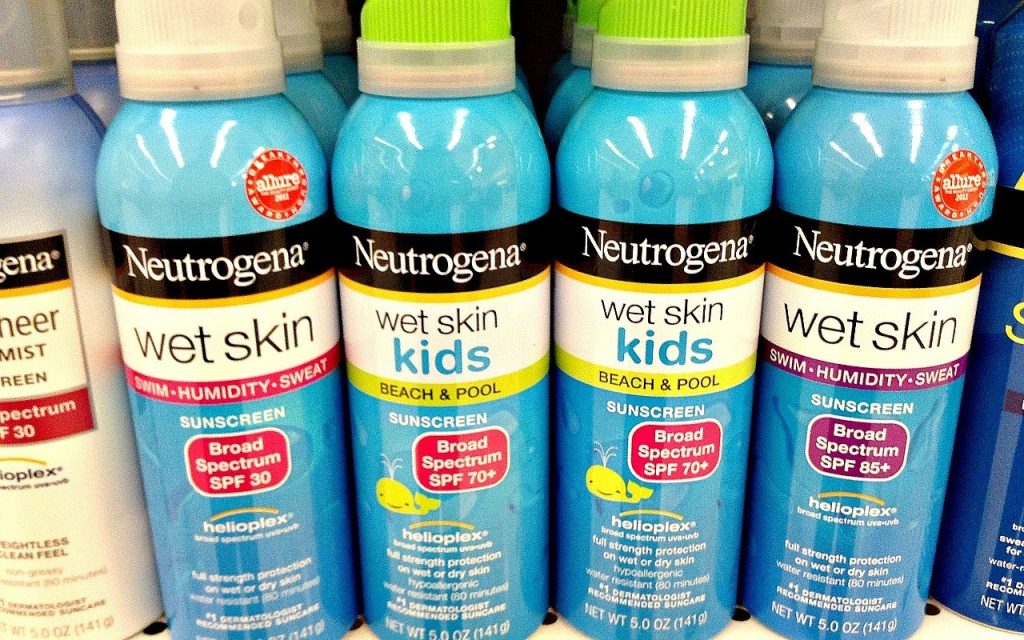 Sunscreen-1024x640 Xịt chống nắng Neutrogena Wet Skin Kids Sunscreen Spray