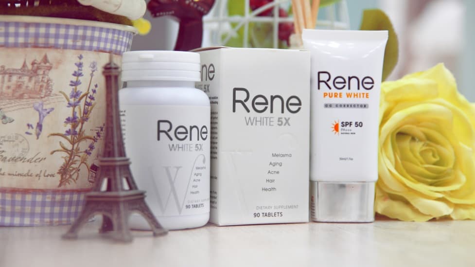 baipr1-blogtamsu Kem trang điểm chống nắng Rene Pure White CC cream Corrector SPF50 PA+++