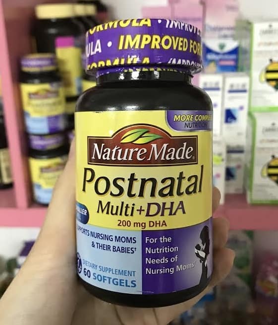 postnatal Vitamin giành riêng cho phụ phái nữ sau khoản thời gian sinh Postnatal Multi DHA