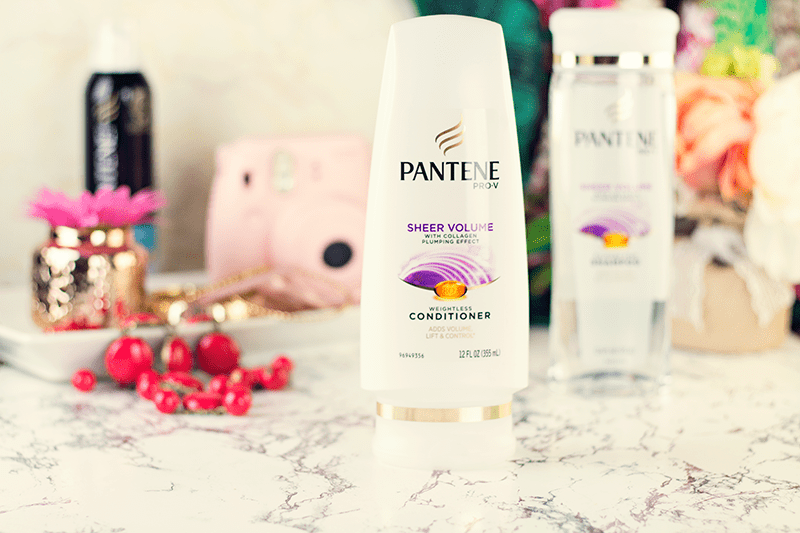 Pantene-Sheer-Volume-Conditioner Dầu gội xả làm dày tóc Pantene Sheer Volume loại 375ml của Mỹ