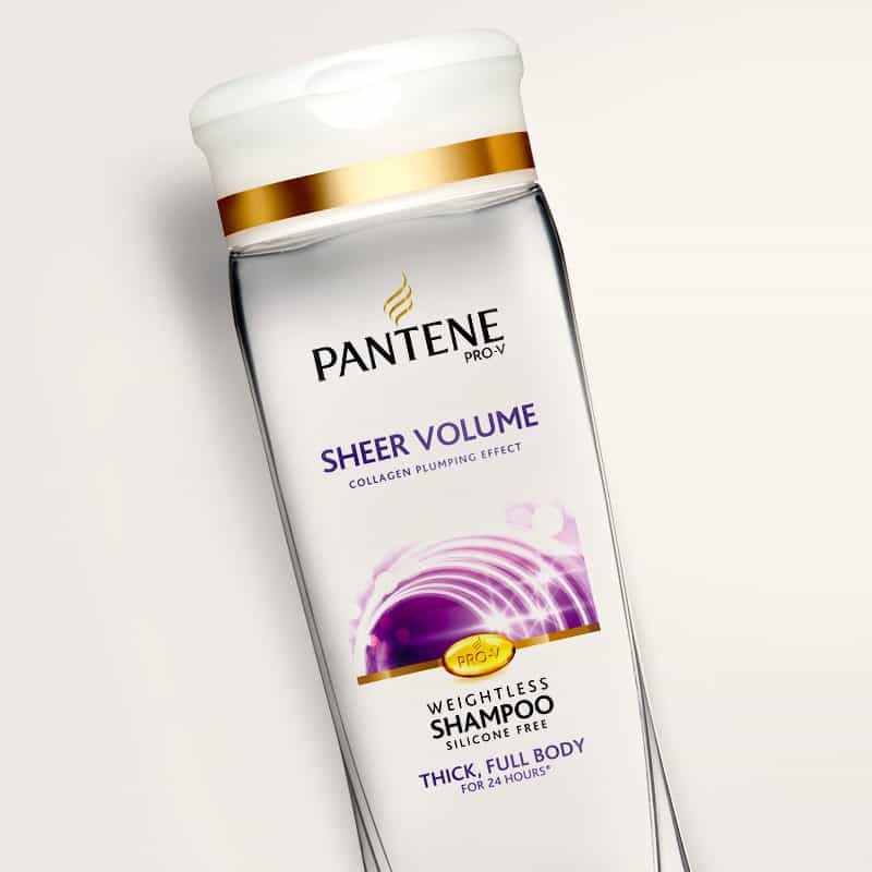 Pantene_ProductDetail_0016_SheerVolume-Shampoo_Share Dầu gội xả làm dày tóc Pantene Sheer Volume loại 375ml của Mỹ