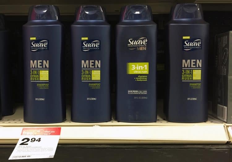 Suave-Men-Target-750x524 Dầu tắm, gội, xả Suave Men 3 in 1 Shampoo, Conditioner and Body Wash