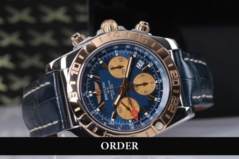dong-ho-breitling-chronomat-44-gmt-chronograph-steel-rose-gold-blue-dial-cb042012-c858 Tìm hiểu về thương hiệu đồng hồ Breitling SA Thụy Sỹ