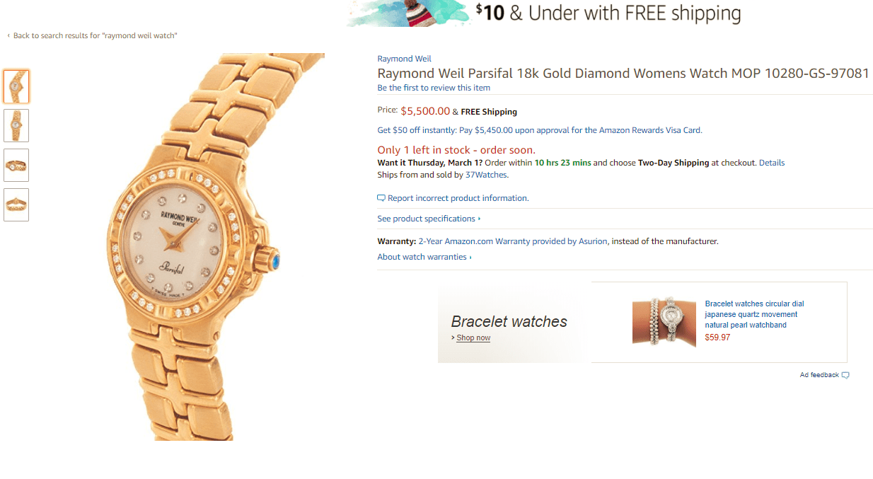 dong-ho-Raymond-Weil-chinh-hang Should I buy a watch on Amazon?