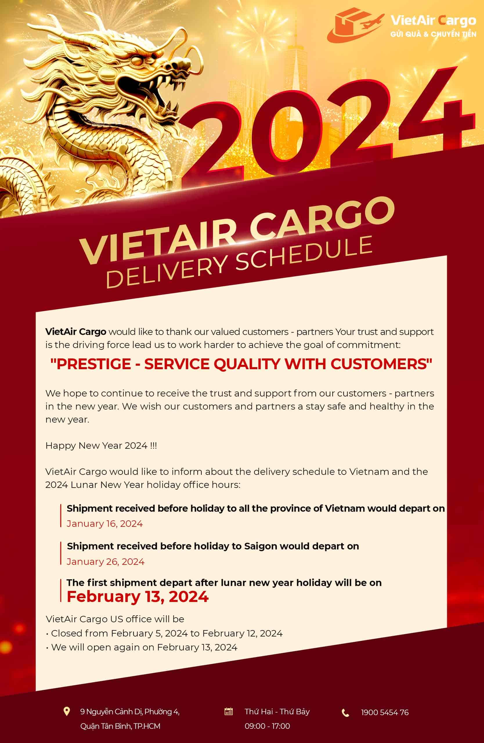 vietaircargo_tet_2024_us-3 Delivery schedule – 2024 Lunar New Year
